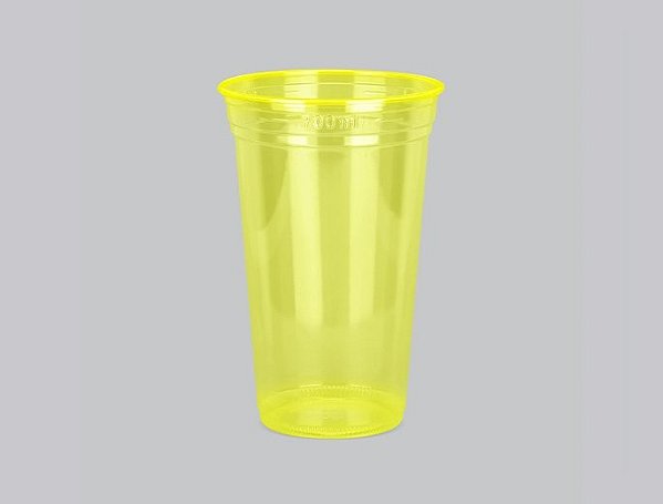 COPO NEON AMARELO LISO 770ML C/ 50UN