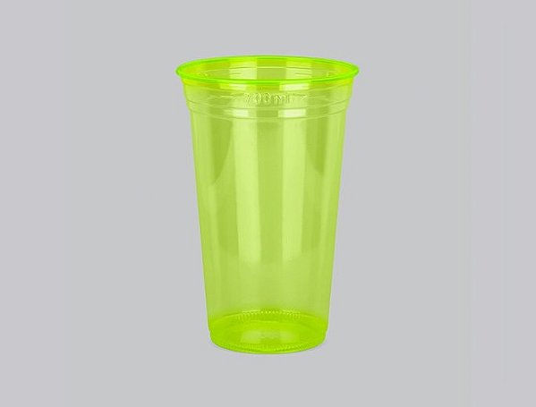 COPO NEON VERDE LISO 770ML C/50 UND