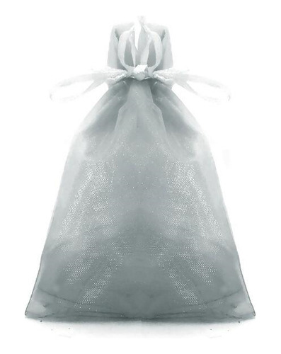 SACO ORGANZA 15X23 PRATA C/10