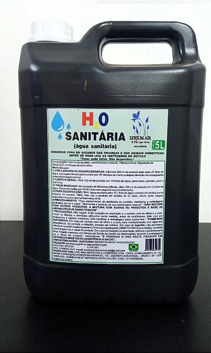 AGUA SANITARIA LYRIUM AIR 5 LITROS