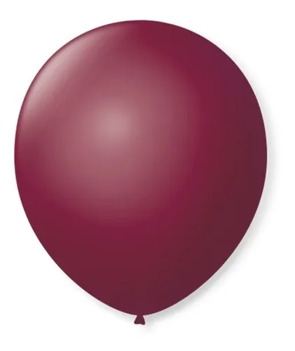 BALAO LISO N.7 BORDO C/50 UND