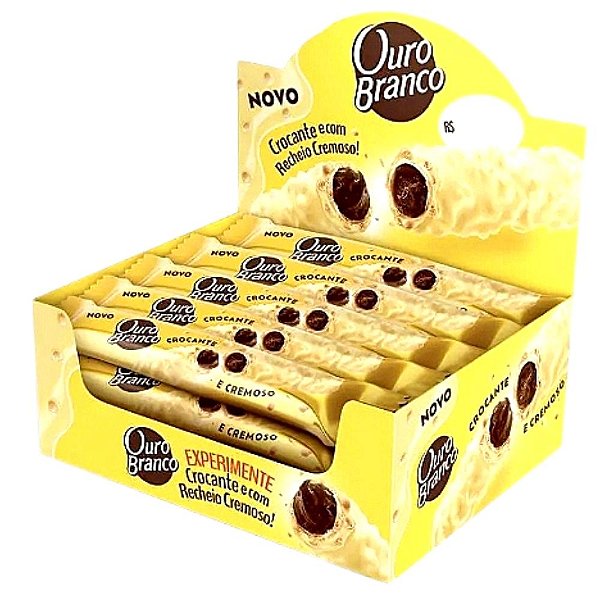 CHOCOLATE WAFER RECHEIO OURO BRANCO 25G