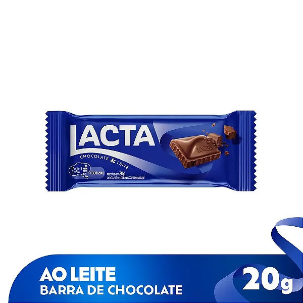 CHOCOLATE LACTA AO LEITE 20GR