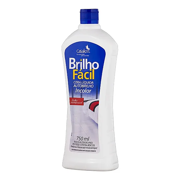 CERA LIQ. BRILHO FACIL 750ML INCOLOR