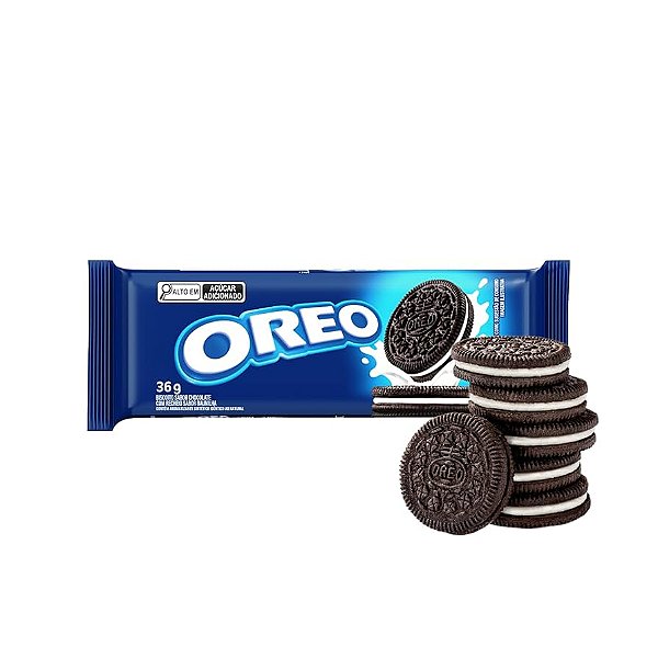 BISCOITO OREO CHOCOLATE BAUNILHA 36 GRAMAS - 4 BISCOITOS