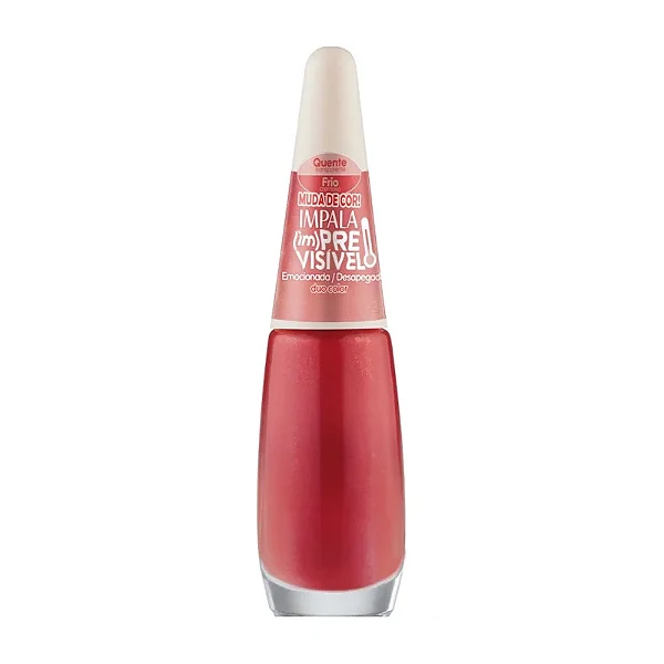 ESMALTE IMPALA IMPREVISIVEL VERMELHO - EMOCIONADA DESAPEGADA 7,5ML
