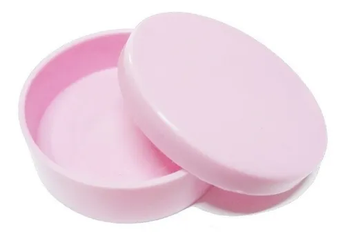 LATINHA PLASTICA ROSA BEBE C/10 UND 20GR 5X1