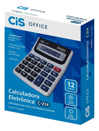 CALCULADORA MESA CIS 214 12DIG