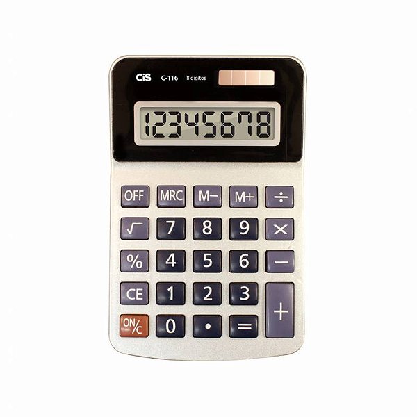 CALCULADORA ELETRONICA C-116 CIS PRATA