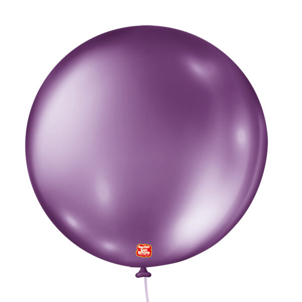 BALAO 5 METALLIC BALLOON ROXO C/25 UNIDADES
