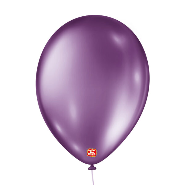 BALAO 9 METALLIC BALLOON ROXO C/25 UNIDADES