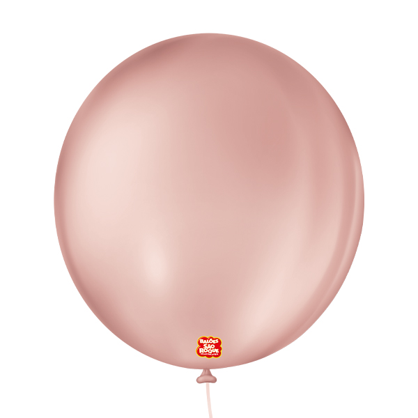 BALAO LISO 9 REDONDO ROSE PCT C/50 UNIDADES