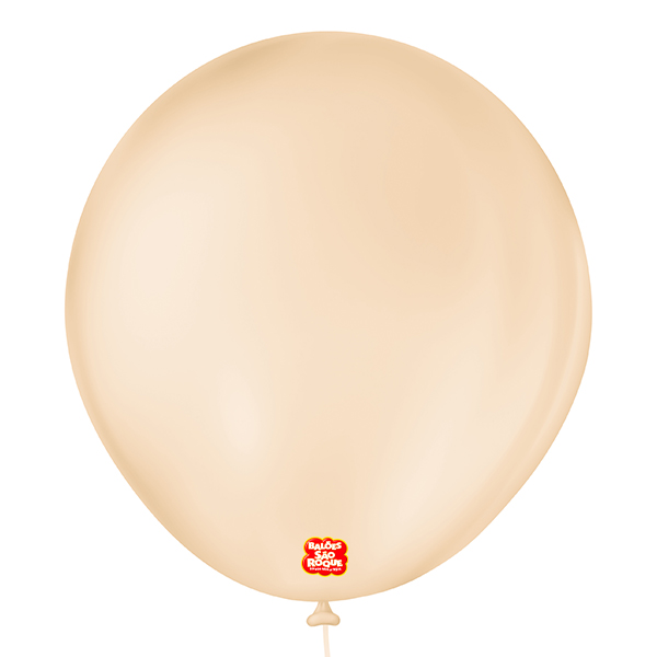 BALAO LISO 7 REDONDO BEGE C/50 UNIDADES