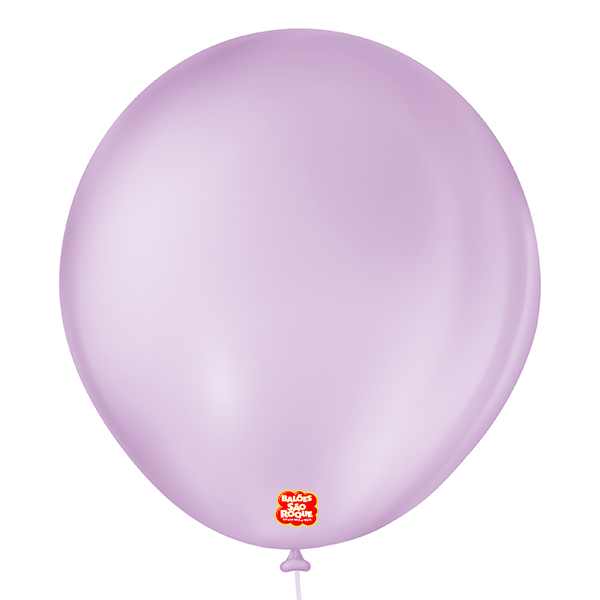 BALAO LISO 7 REDONDO LILAS BABY PCT C/50 UNIDADES