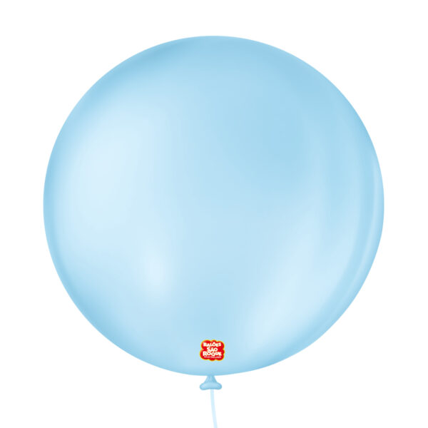 BALAO LISO 5 REDONDO AZUL BABY C/50 UND