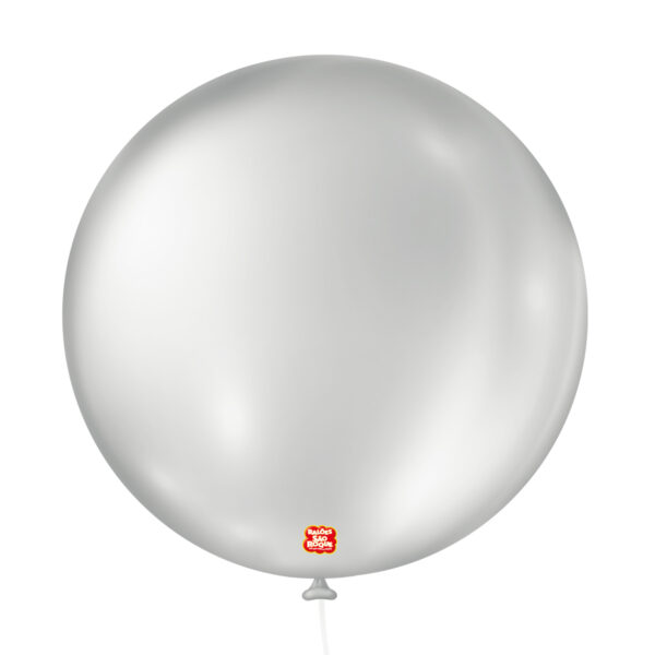 BALAO 5 CINTILANTE PRATA REDONDO C/25 UND