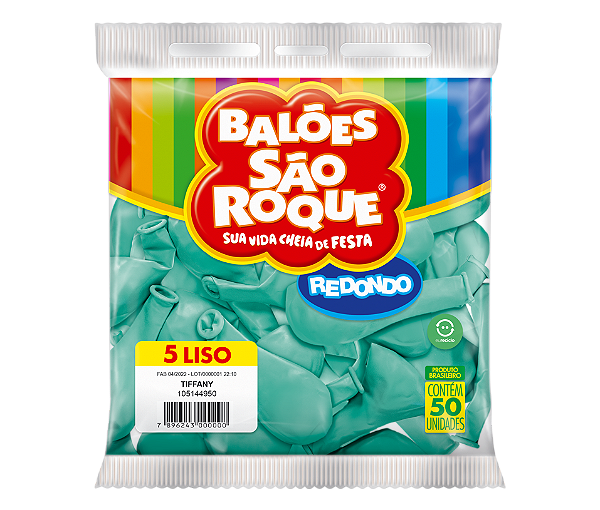 BALAO LISO 5 REDONDO TIFFANY C/50 UND
