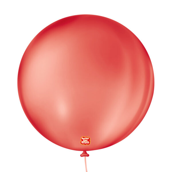 BALAO LISO 5 REDONDO VERMELHO QUENTE C/50 UND