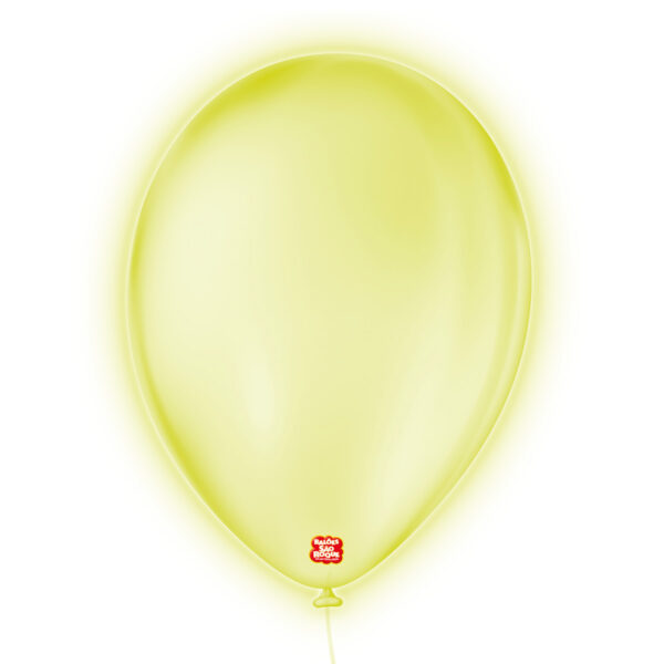 BALAO 9 NEON AMARELO C/25 UNIDADES