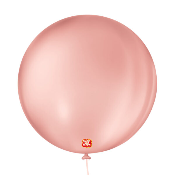 BALAO LISO 5 REDONDO ROSE C/50 UNIDADES