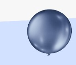 BALAO 5 METALLIC BALLOON AZUL SAFIRA C/25 UNIDADES