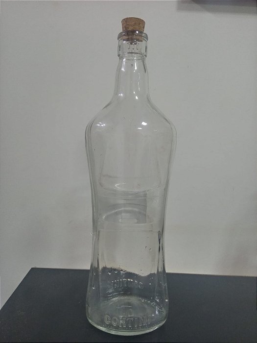 LITRO RECICLADO CONTINI TRANSPARENTE 900ML ROLHA LITRO