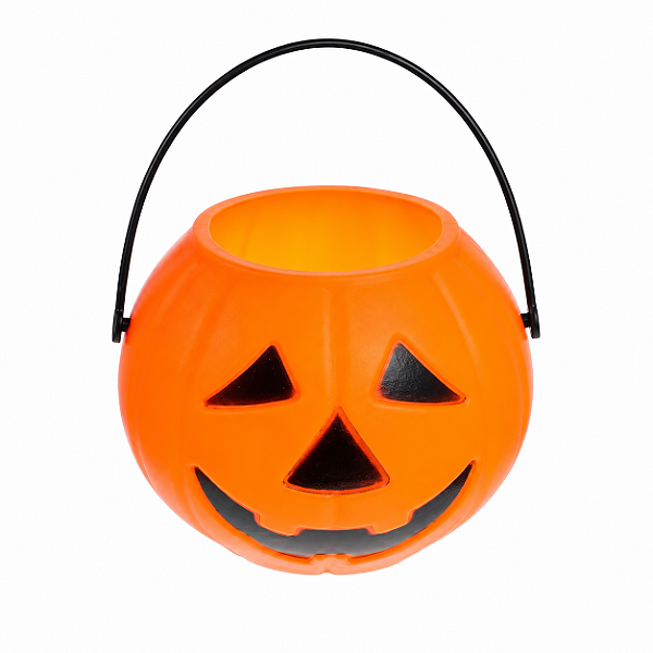 BALDE ABOBORA HALLOWEEN PEQUENO LARANJA UNIDADE