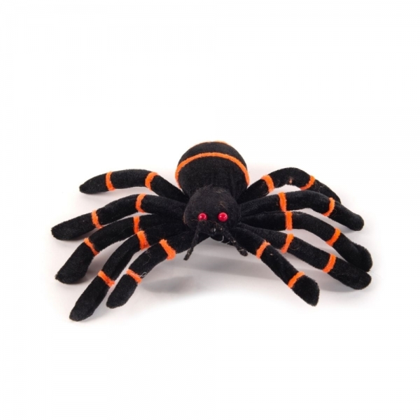 ARANHA HALLOWEEN C/LISTRA LARANJA TAM. APROX. 30X12X4,5 C