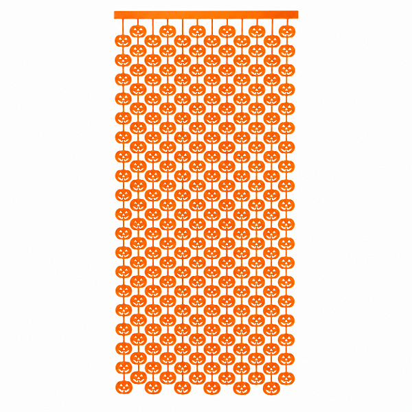CORTINA HALLOWEEN ABOBORA 100CM X 200CM