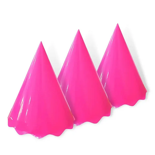 CHAPEU PAPEL LISO NEON PINK C/8 UND
