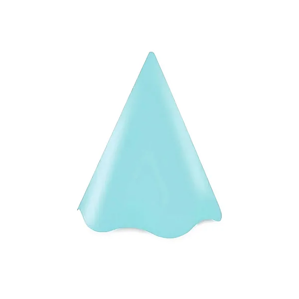 CHAPEU PAPEL LISO AZUL BEBE C/8 UND