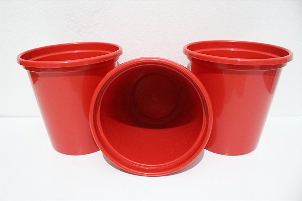 BALDE PIPOCA VERMELHO 1 LITRO