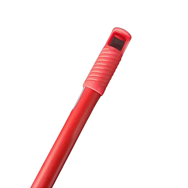 CABO DE VASSOURAS METALICO VERMELHO UNIDADE