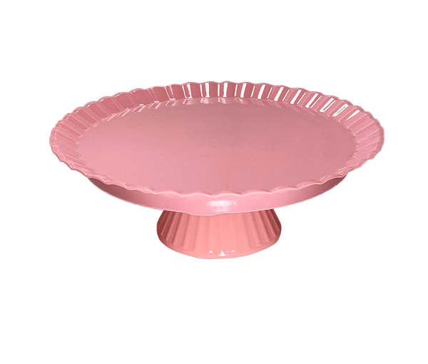 BOLEIRA REDONDA ROSA BEBE 23X8CM UNIDADE