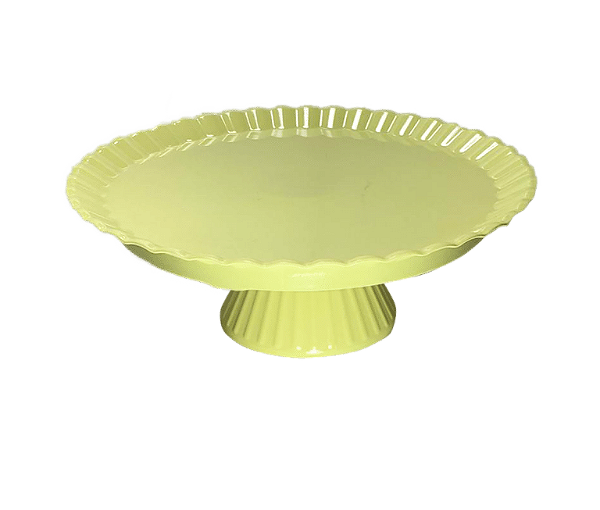 BOLEIRA REDONDA AMARELA 23X8CM UNIDADE