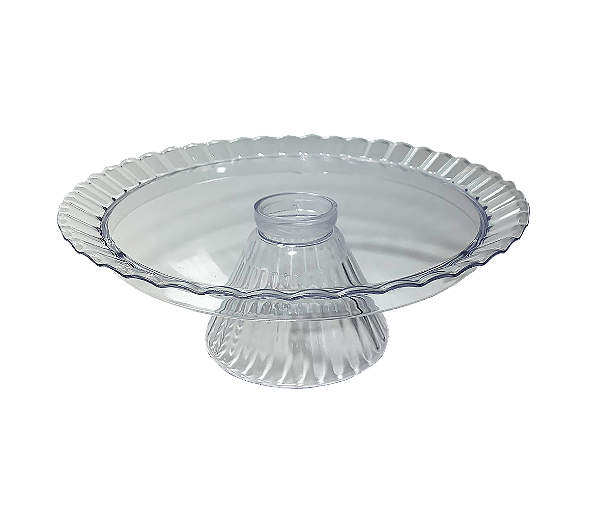 BOLEIRA REDONDA CRISTAL 23X8CM UNIDADE