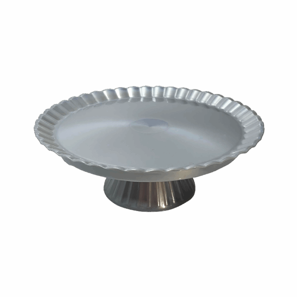 BOLEIRA REDONDA PRATA 23X8CM UNIDADE