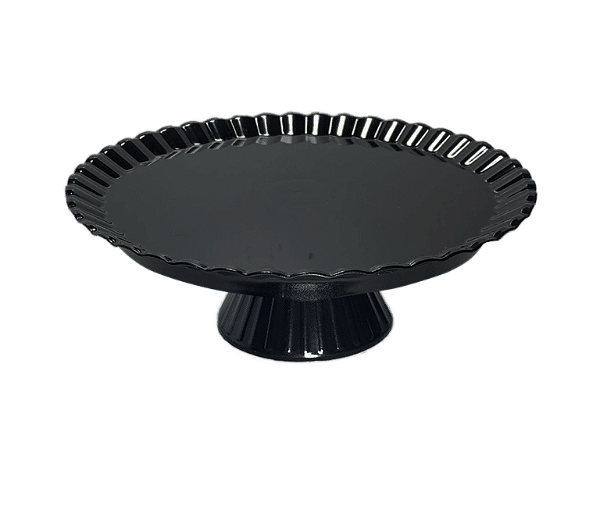 BOLEIRA REDONDA PRETA 23X8CM UNIDADE