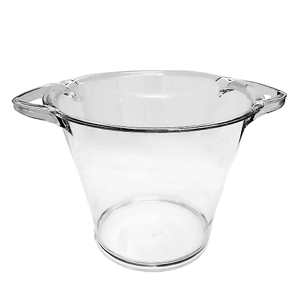 BALDE DE GELO ACRILICO 5L CRISTAL UNIDADE