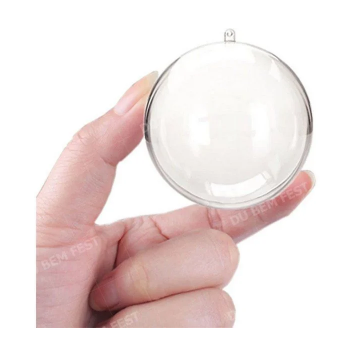 BOLA ACRILICA CRISTAL 6,5CM C/ 10 UNID