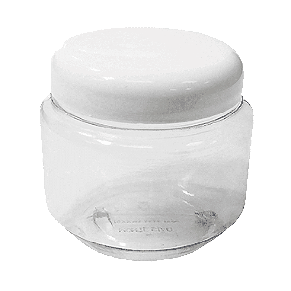 POTE JUJUBA COM TAMPA BRANCA 120ML C/6 UND