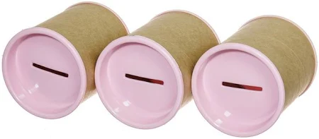 COFRE PAPELAO TAMPA ROSA BEBE C/6 UND