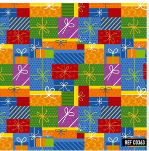 BOBINA DE PRESENTE 40CM EMOJI COLORIDA REF 363