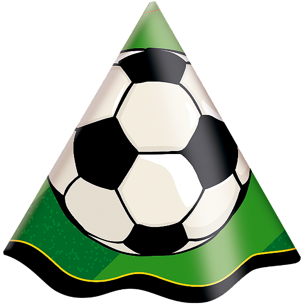 CHAPEU PAPEL FUTEBOL C/8 UND