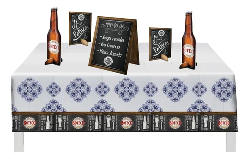 DECORACAO DE MESA BOTECO C/8 UND