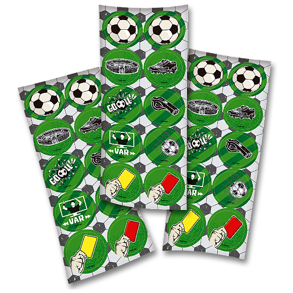 ADESIVO FUTEBOL C/30 UND