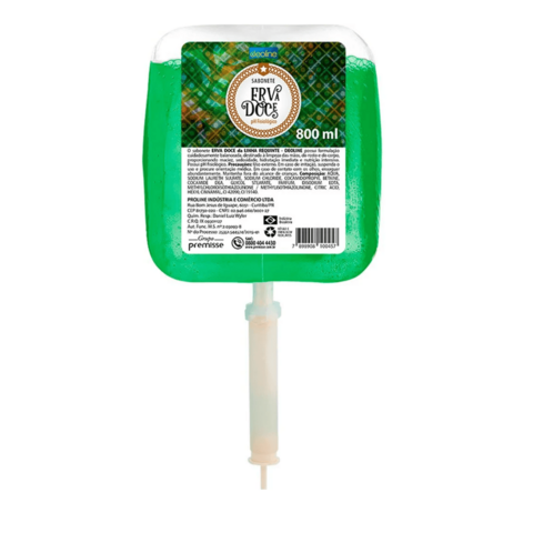 SABONETE LIQUIDO REFIL ERVA DOCE SUAVE 800ML