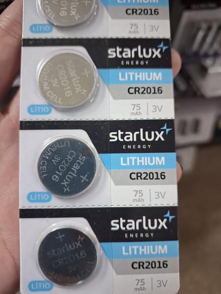 BATERIA LITHIUM CR2016 3V STARLUX ENERGY UND