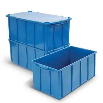 CAIXA PLASTICA AZUL 70 LITROS 1020 71x35x35
