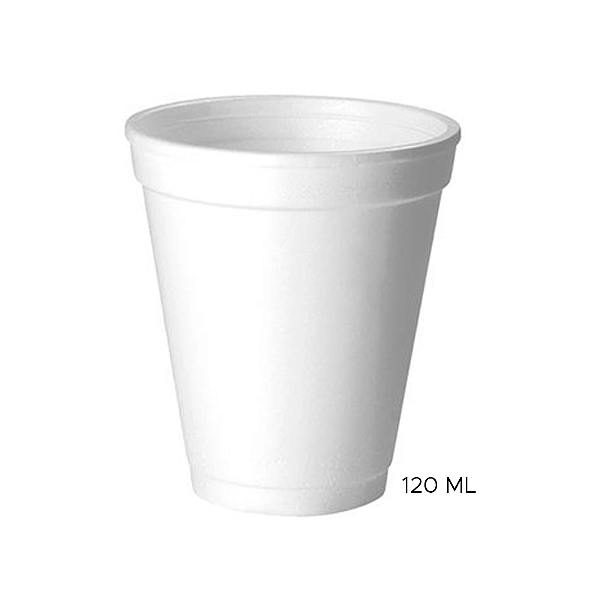 COPO TERMICO ISOPOR 120ML ULTRA C/25 UNIDADES